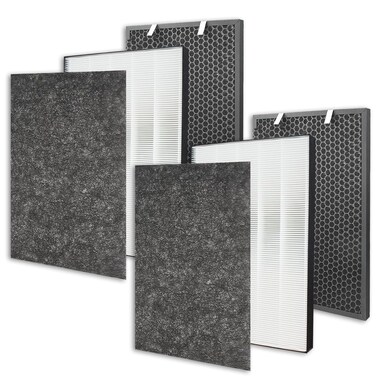 2 Packs Air220 Air320 Replacement Filter Compatible with Bissell Air220 Air320 2768A 2609A Air Purifier - Including True HEPA + Pre-Filters &amp; Activated Carbon Filters - Compare to # 2677 2678 2804