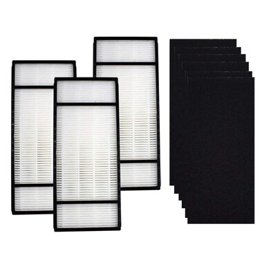 3 HEPA Replacement Filter &amp; 6 Carbon Pre Filter H1 HRF-H2 Compatible with Honeywell H,HPA050, HPA150, HPA060, HPA160, HHT055, HHT155 Air Purifier