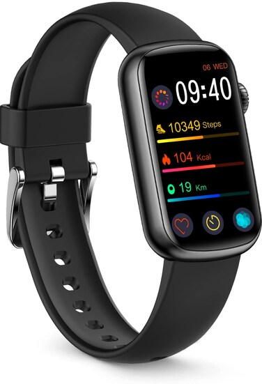 FITVII Slim Fitness Tracker with Blood Oxygen, Blood Pressure, 24/7 Heart Rate and Sleep Tracking, IP68 Waterproof Activity Trackers and Smart Watches with Step Tracker, Pedometer for Women Men