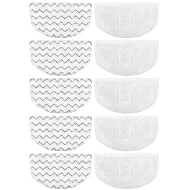 Extolife 10 Pack Steam Mop Replacement Pads for Bissell Powerfresh Steam Mop 1940 1806 1544 2075 2685A 2181 2814 Series, Model 19402 19404 19408 19409 1940A 1940F 1940Q 1940T 1940W B0006 B0017 2075A