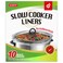 ECOOPTS Slow Cooker Liners Disposable Cooking Bags Large Size Pot Liners Fit 4QT to 8.5QT Suitable for Oval &amp; Round Pot (10 BAGS)