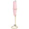 Paris Hilton Electric Handheld Milk Frother with Double Coil Head Whisk and Gold Metal Stand, Battery Powered (2 AA Batteries Required but Not Included), Pink Sparkle Finish