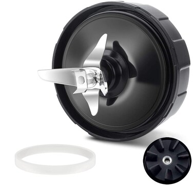 for Ninja Blender Blade Replacement Parts 7 Fins Compatible with Nutri Ninja Auto iQ BL642-30 BL482-30 BL682-30 with Silicone Rubber Gaskets Seal Ring Mixer Attachment, Updated