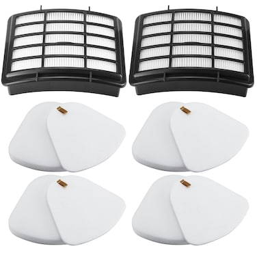 Improvedhand Filter Replacement Compatible with Shark Navigator Lift-Away NV350, NV351, NV352, NV355, NV356E, NV357, NV360, NV370, UV440, UV540, Directly Replaces XFF350 XHF350, 2 Hepa + 4 Foam Filter