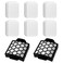 Improvedhand Filter replacement for Shark Navigator Zero-M Self-Cleaning Brushroll Pet Pro Upright Vacuum ZU60 ZU62 ZU62C NV251 NV255 NV150 NV151, Replaces Part # 1238FT60 1239FT60, 2 HEPA + 6 Foam