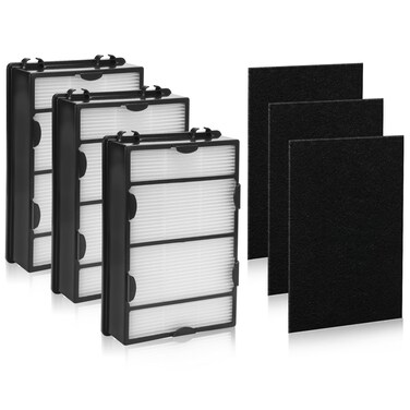 DerBlue 3PCS HAPF600 HEPA Filter Replacement and 3PCS pre filter Replacement B for Holmes HAPF600 HAPF8650 HAP615 HAP625 HAP650,Replacement Holmes Air Filter,Part # HAPF600, HAPF600D, HAPF600D-U2