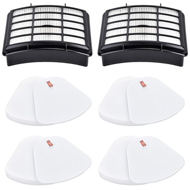 Anicell Filters for Shark Navigator Lift Away Deluxe NV360 NV352 NV370 NV358 NV355 NV351 NV356E UV540 NV350 NV356 NV357, Compare to Part # XFF350 &amp; XHF350, 2 Hepa + 4 Foam &amp; Felt Filter Replacement