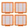 Neutop Replacement Filters Compatible with All Shark AI AV2501S AV2501AE AV2502AE RV2520AOUS AV2510AOUS AV2511AE RV2610WA RV2610WD Robot Vacuums with Self-Empty Base, 4-Pack.