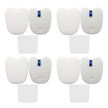 Vacuum Filters Replacement Set for Shark Rocket DuoClean HV380 HV380W HV381 HV382 HV384Q UV380 ZS360 ZS361C ZS362, 4 Foam &amp; Felt Filters 4 Post-Filters, Compare to Part XPMFK320&amp;XPSTFH380