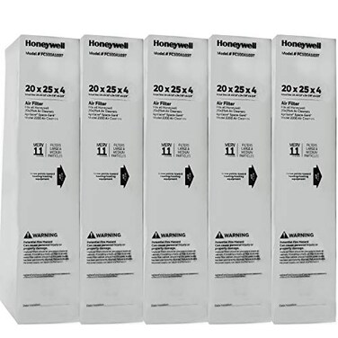 Honeywell FC100A1037-5 20" x 25" Merv 11 Filter Media (Pack of 5)