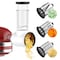 Slicer Shredder Attachment for Kitchenaid Stand Mixer, Cofun Shredder Accessories, Mixer Assecories for Kitchenaid Mixer, Cheese Grater Attachment for Kitchenaid with 3 Blades