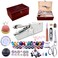Handheld Sewing Machine, Hand held Sewing Device Heavy duty, Hand Sewing Machine Portable, Wooden Sewing Box with 153 Pcs Sewing Kit