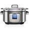 Slow Cooker, HOUSNAT 10 in 1 Programmable Cooker, 6Qt Stainless Steel, Rice Cooker, Yogurt Maker, Delay Start, Steaming Rack and Glass Lid, Adjustable Temp&amp;Time for Slow Cook with Digital Timer