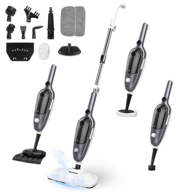 Steam Mop - All-in-one Powerful Handheld Steam Cleaner Detachable Floor Steamer with 11 Accessories, MultiPurpose Steamer for Hardwood Floors, Clothes,Windows,Tiles,Furniture,Carpet, Whole Home Use