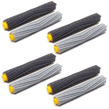 Replacement Parts Accessories for Roomba 800 900 Series 805 860 870 871 880 890 960 980 985 891 960 961 964 980 981 Vacuum 4 Sets Multi-Surface Rubber Brush Roller Replacement Parts