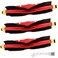 3 Pack Roborock Main Brushes Replacement Parts Compatible for Roborock S6 Pure, Roborock S6, S6 MaxV, E4,S4 Max, S5, S5 Max, S4, E2, E3,E5 E20 E25 E35 S50 S65 Xiaomi Mijia Robot Vacuum Cleaner