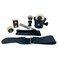G.B.S Stylish Shaving Set - Shave Ready Straight Razor, Honing Sharpening Strop, Leather Case for Straight Razor, Ceramic Mug, Synthetic Brush with Stand, Alum &amp; Shaving Soap, Black