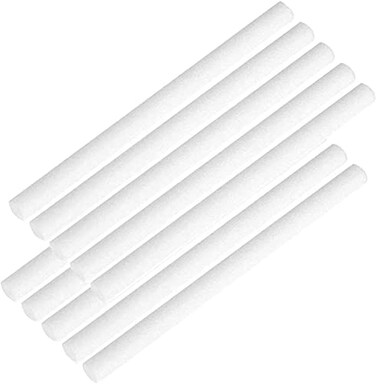 10 Pieces Humidifier Sticks Cotton Filter Refill Sticks Filter Replacement Wicks USB Humidifier Replacement Parts for Humidifier Car Humidifier Replacement Parts Can be cut(5.9 Inch)