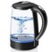 Stariver Electric Kettle, 2L Electric Tea Kettle, BPA-Free Glass Kettle with LED, Hot Water Kettle with Fast Boil, Auto Shut-Off &amp; Boil-Dry Protection, Stainless Steel Inner Lid &amp; Bottom, Black
