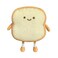 VHYHCY Toast Bread Pillow Funny Food Plush Toy Pillows Small Cute Stuffed Plush Toast Sofa Pillow (Toast Bread,Golden)
