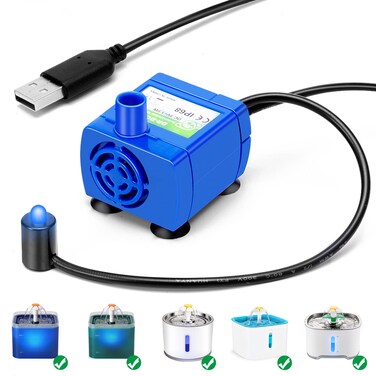 Cat Water Fountain Pump Compatible Motor, for Pet Drinking Fountain Cat Water Dispenser Replacement