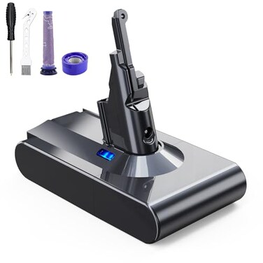 Designed for Dyson V8 Battery Replacement 21.6V 8.0Ah Compatible with Dyson V8 Animal Battery Replacement V8 Motorhead V8 Fluffy SV10 Carbon Fiber Vacuum Cleaner