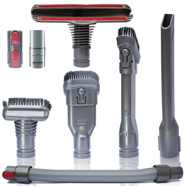 Flexible Extension Hose &amp; Vacuum Attachments - Replacement Parts for Dyson V11 V10 V8 V7 V6 DC74 DC62 DC59 DC44 - Vacuum Cleaner Accessories Dusty Brush