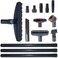 Universal Vacuum Attachments Hardfloor Brush and Replacement Accessories for Vacuum Cleaners - Horsehair Hardwood Floor Attachments and Vacuum Hose Adapter Kit - Vacuum Attachments for Car Detailing