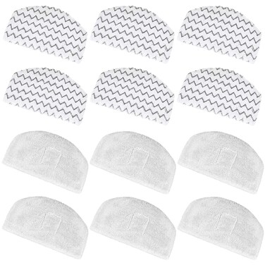 12 Pack 1940 Steam Mop Replacement Pads for Bissell Powerfresh Steam Mop 1940 1440 1806 1544 2075 2685A 2814 Series, Model 19402 19404 19408 19409 1940A 1940F 1940Q 1940T 1940W B0006 B0017 2075A 15441