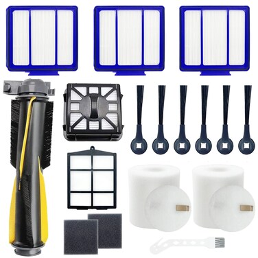 Replacement Parts for Shark IQ RV1001AE, Shark AV911S EZ, AV1010AE RV1000 RV1001 AV970 AV993 AV1002AE UR1000SR UR1005AE Robot Vacuum Cleaner Accessories Kit,Main Brush,Filters,Side Brushes,Pre Filter
