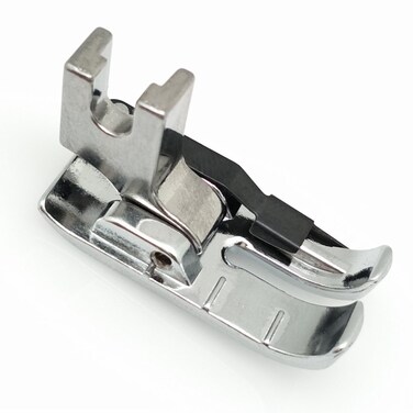 FQTANJU 1 Piece 1/4 Inch (6mm) Quilting Foot Spring Type Low Shank Sewing Presser foot with Edge Guide, for Singer 221 Featherweight Part - Part number # P60610