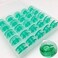 FQTANJU 25 Pieces/Box Green Transparent Plastic Bobbins - #4125615-45, for Viking Husqvarna Designer, Platinum, Lily Series and Also fit White Sewing Machine