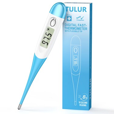 Thermometer for Adults and Kids with 8 Seconds Fast Accurate Reading, Accurate &amp; Safe Baby Thermometer for Oral, Rectal or Under Arm Use, Digital Thermometer with Fever Alarm, Large LCD Display