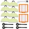 8 Mop Pads Replacement Parts for Shark RV2610WA RV2620WA RV2410WD AV2610WA AI Ultra 2- in-1 Matrix Clean Robot Vacuum models Spare Parts Accessories, 8 Mop Pads, 2 HEPA Filter, 4 Side Brushes