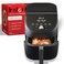 Instant Pot Vortex Slim XL 6QT Air Fryer that Crisps, Roasts, Reheats, Bakes, Broils &amp; is Quiet, Space Saving, Nonstick, Dishwasher-Safe, 100+ In-App Recipes, from the Makers of Instant Pot, Black
