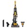 Eureka Powerful Upright Vacuum Cleaner for Carpet and Floor, Household Upright Vacuum Cleaner for Home Pets, Bagless Lightweight Upright Vacuum, MaxSwivel Pro NEU350 with Pet Tool, Yellow