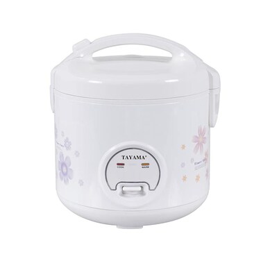 TAYAMA Automatic Rice Cooker &amp; Food Steamer 10 Cup, White (TRC-10RS)
