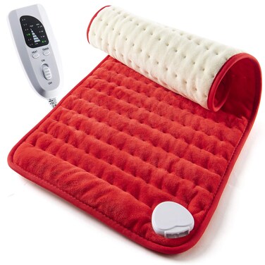 Medical king "Heating pad - Electric Heating pad - Best Heating pad for Back Pain and Cramps Relief - 2 Hour auto Off - Measures 24"" X 12"" - Moist Heating pad with Many Adjustable Setting - Heats