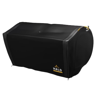 HALO Prime300 Pellet Grill Cover   Black Custom fit BBQ Grill Cover, Weather Resistant, Rip-Proof, Anti-UV, Fade Resistant, with Hex Thread Fabric,