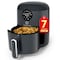 Kitchen Elite Air Fryer, 7 in-1 Compact Airfryer, Efficient for Simple Meals &amp; Snacks with Tray, Easy to Clean, 90% Less Oil, Nonstick &amp; Dishwasher Safe Basket, 2QT Space Saving, Gray Design