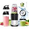 Consciot CB08 11-Piece Blender for Kitchen and Personal Size, Blend Shakes and Smoothies, Frozen Drinks, Baby Food, Spreads &amp; More, 3 Portable To-Go Cups &amp; 2 Spout Lids &amp; 1 Solid Lid, 900 Peak Watts