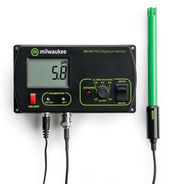 Milwaukee Instruments MIMC110 pH Monitor/Hi-Lo User Select Alarm