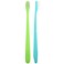 Hello, BPA-Free Toothbrushes, Soft, Green/Blue, 2 Toothbrushes