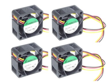 (4 Pack) Extra-Cooling Plug-and-Play Quiet Replacement Fans Compatible for Cisco 7201 Fan