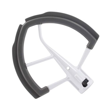 Flex Edge Beater for Kitchen Aid Mixer 6 Quart Bowl-Lift Stand Mixer Bowls, 6 QT Flat Edge Beater with Flexible Silicone Edges Bowl Scraper