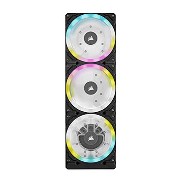 CORSAIR Hydro X Series XD7 RGB Pump/Reservoir Combo - 360mm Distribution Plate System - D5 PWM Pump - 140ml Reservoir - 36 Individually Addressable RGB LEDs - Temperature Sensor,Black