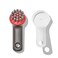 OXO Outdoor Heavy Duty Cast Iron Brush with Cover,Red/Grey
