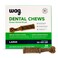 Amazon Brand - Wag Dental Chews - Green Dental Brush for Dogs, Large, Unflavored, 24 Count (Pack of 1)