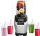 NutriChef Personal Electric Single Serve Blender-Small Professional Kitchen Countertop Mini Blender for Shakes and Smoothies w/Pulse Blend, Convenient Lid Cover, Portable 20 &amp; 24 Oz Cups NCBL1000.5