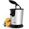 NutriChef Electric Juicer Stainless Steel Machine-160W Power Juice Press,Citrus Juicer &amp; Squeezer Masticating Machine-Easy to Clean-Includes Handle &amp; Cone for Maximum Juice Masticating &amp; Extraction